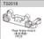 Team C Racing T02018 Rear Brace Mount TC02T Tc02sc TS2 Tr2 TS2TE