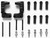 Tamiya 53458 TA04 Racing Hub Carrier Set