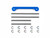 Tamiya 54695 Stainless Steel Suspension Shaft & Aluminium Support Bridge (GF-01, WR-02)