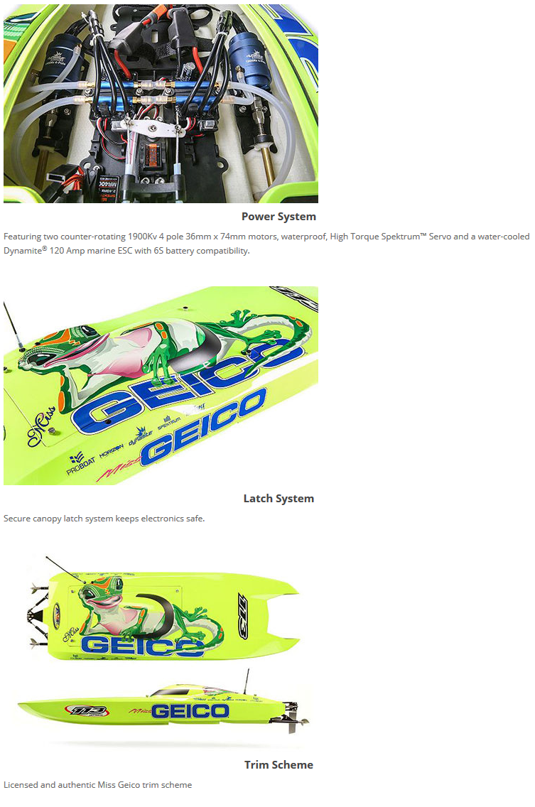 miss geico 36 rc boat