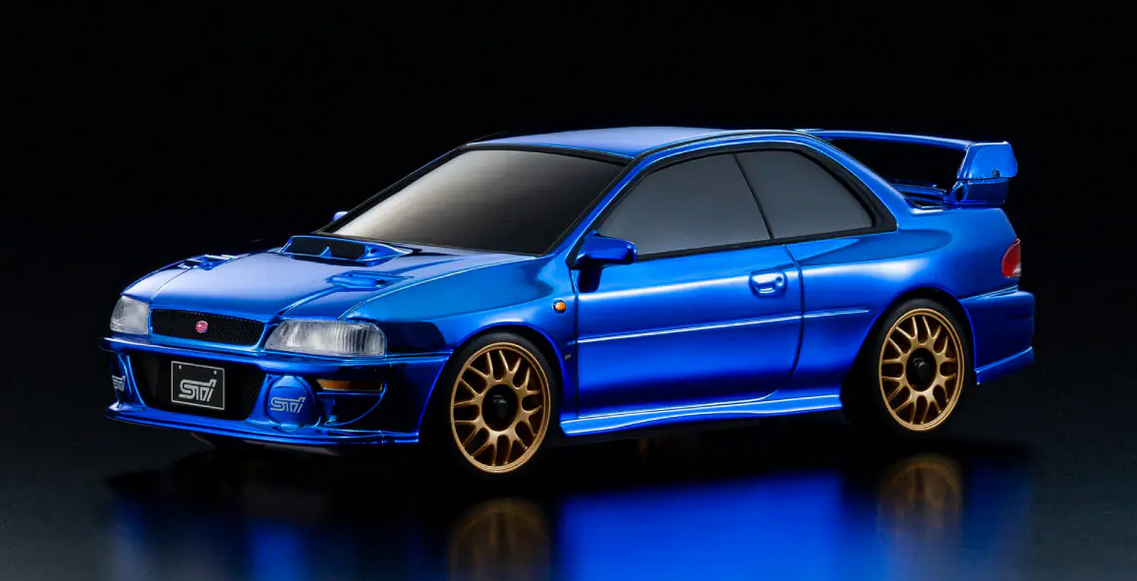 【60周年モデル】京商ミニッツ SUBARU IMPREZA 22B-STi② MZP457CBL・京商 ASC MA020N スバル インプレッサ 22B-STi