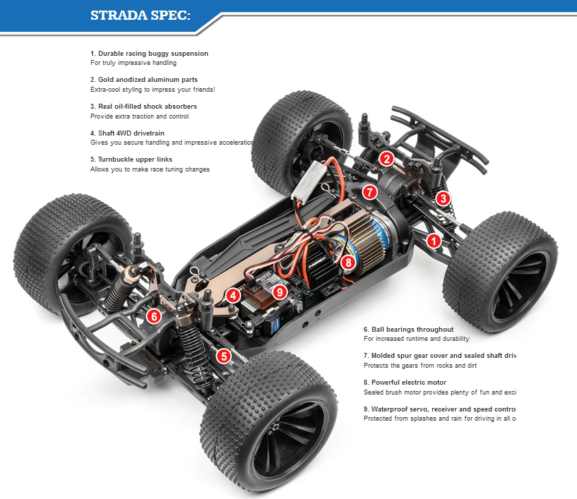 Maverick 1 10 Strada XT Truggy RTR