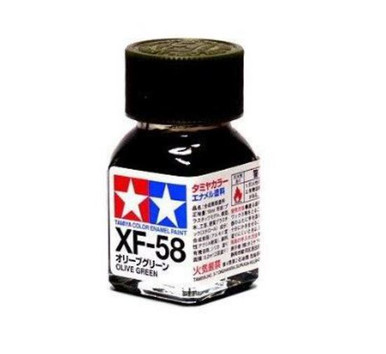 XF-58 Tamiya 10ml Enamel Paint: Olive Green