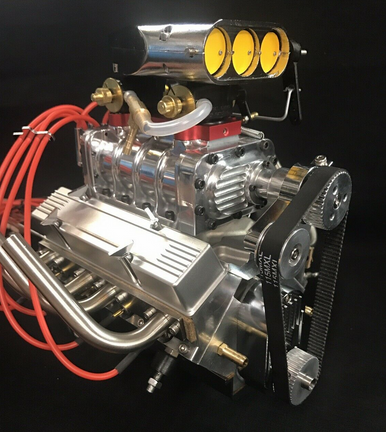 scale model v8 engine