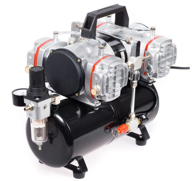 Fengda AC-48A 4 Cylinder Air Compressor w/Tank & Gun Set