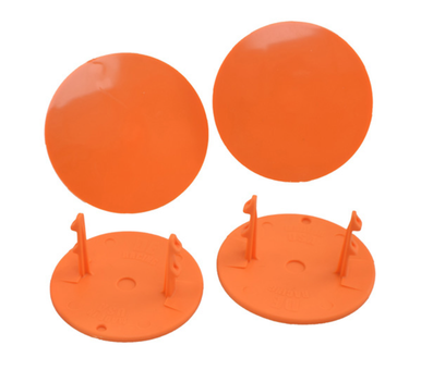 DE Racing DER-GMP-O Gambler Snap-In Mud Plugs/Orange