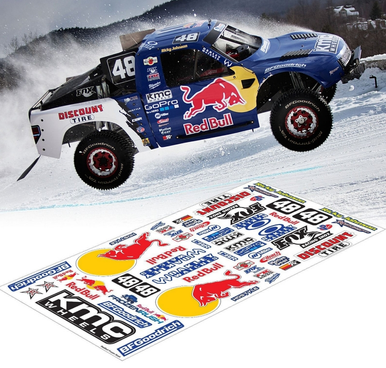 Team C Racing TS502 Red Bull Sticker Sheet