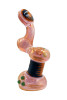 8" Gold fumed reversal work sherlock bubbler.