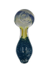4" Silver Fumed Swirl w/ Frit Hand Pipe