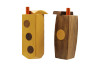 4" Wood Trapezoidal Shape Dugout w/ Metal Cig