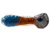3" Multi-Color Frit Hand Pipe w/ Ridges 2pk