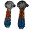 3" Multi-Color Frit Hand Pipe w/ Ridges 2pk