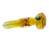5" Silver fume rasta rod color work hand pipe