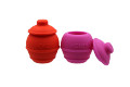 Set of 2 35ml silicone honey jar