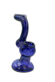 BUB-903 Silver fumed blue tube sherlock bubbler