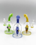 8" Curve mouthpiece mushroom water pipe