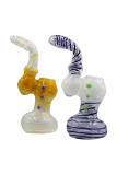 7.5" Sherlock Bubbler frit w/ cane rod swirl