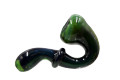 4" Electro Plated Green Sherlock Hand Pipe