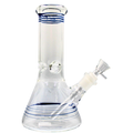 10" Beaker W/ Color Wrap N Rake Mini Water Pipe