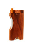 4" Red Wood Dugout with window and metal poker 4" Red Wood Dugout with window and metal poker