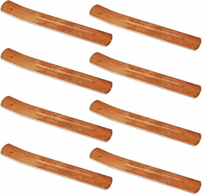 Flat Wood Incense Holder 12pc