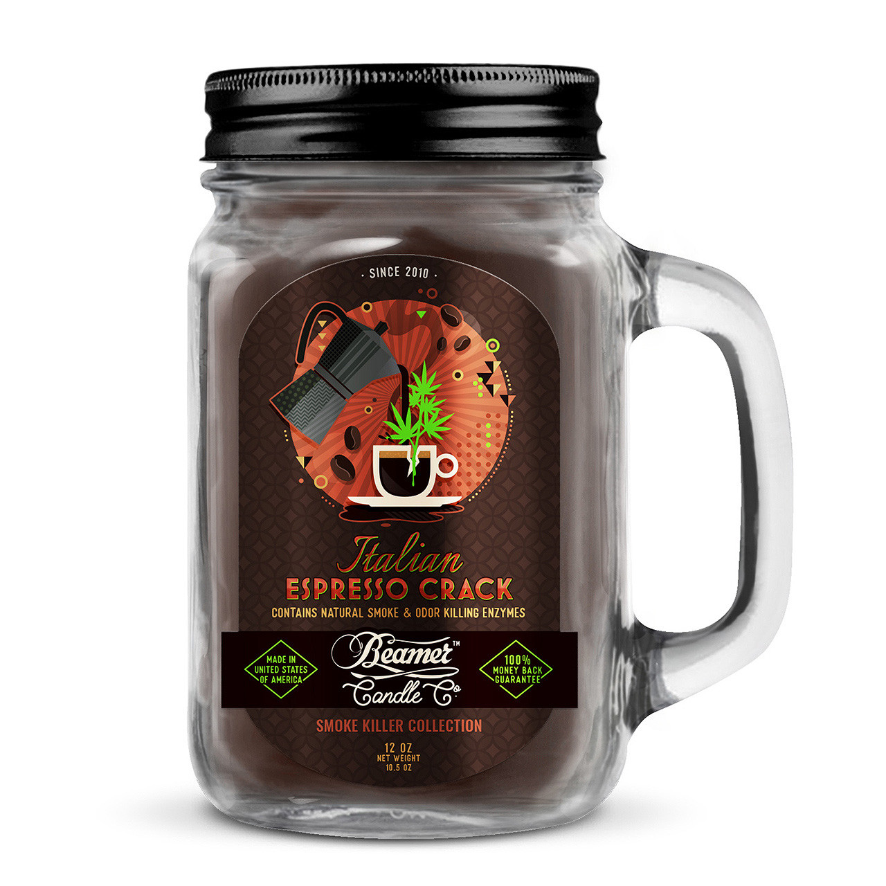 Beamer Candle Italian Espresso Crack 12oz