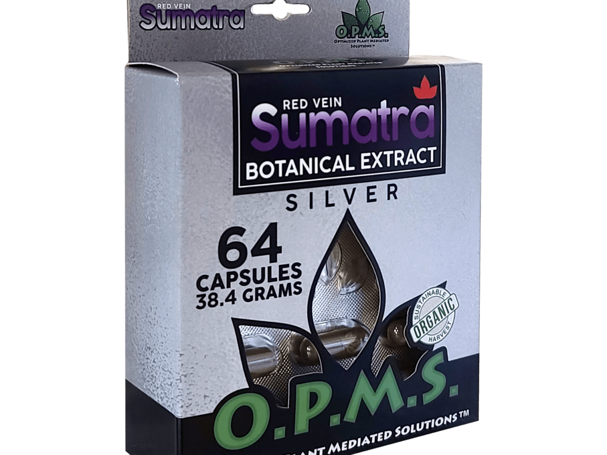 OPMS Silver Red vein Sumatra 64caps