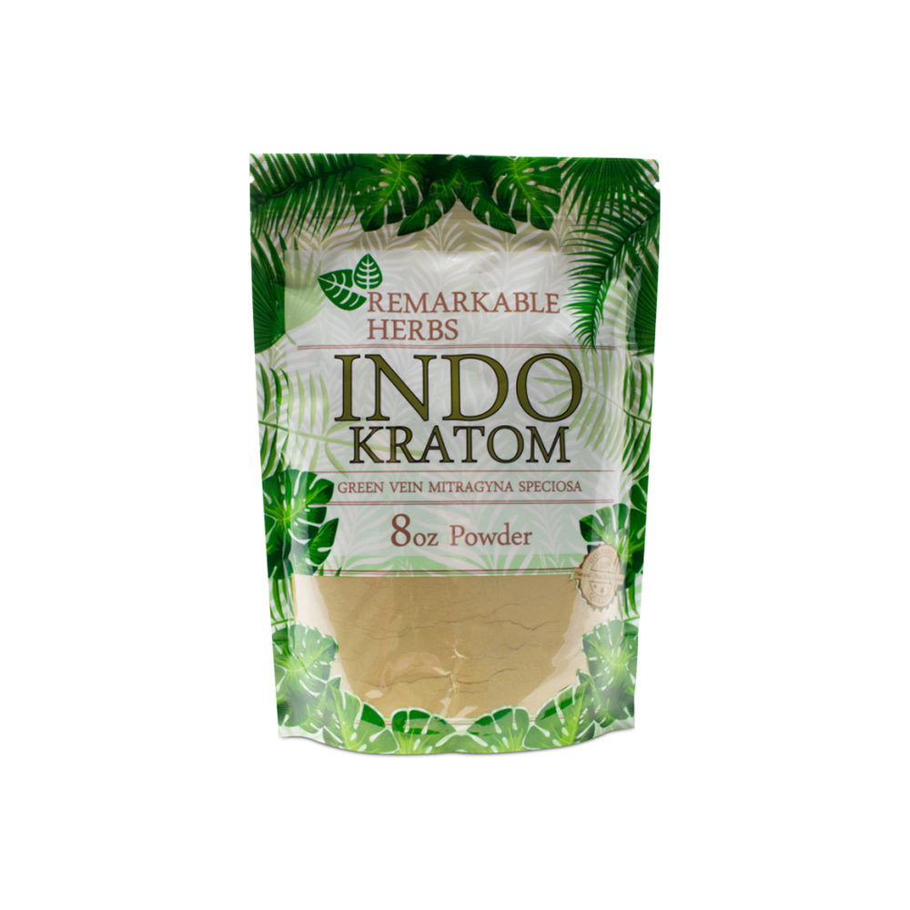 Remarkable Herbs Green vein indo kratom powder 8 oz