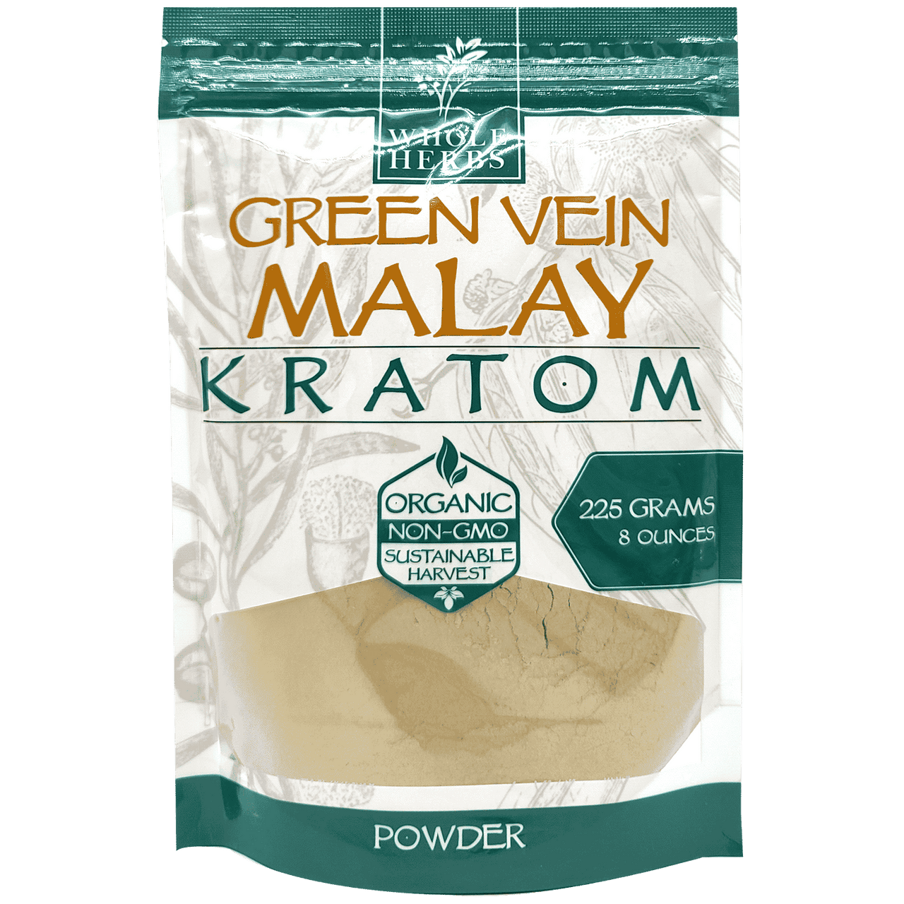KR-WHP-203 Whole Herbs- Green vein Malay powder 225g