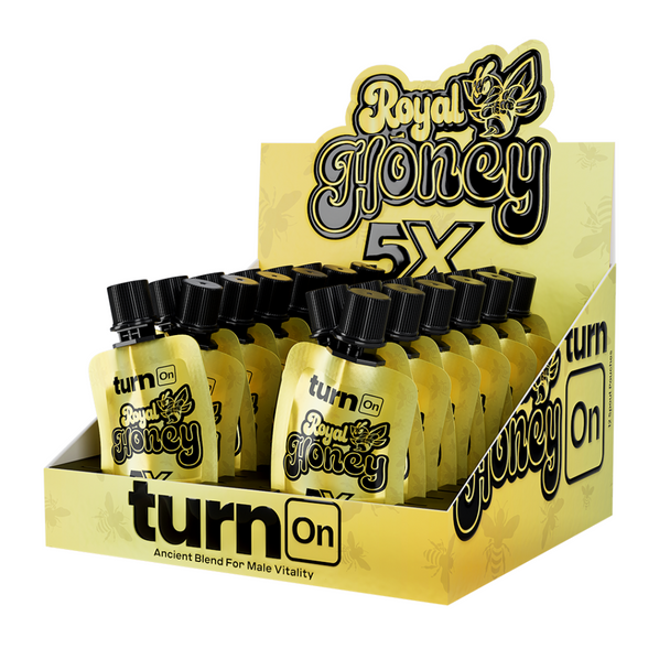 TURN ON - ROYAL HONEY & SHILAJIT - 5X STRONGER & FASTER - 24CT DISPLAY
