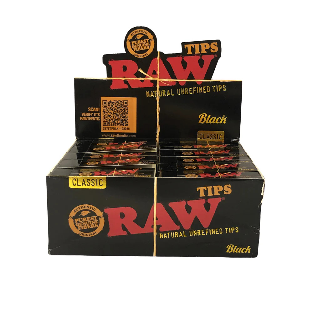 Raw Classic Black Tips 50ct/50pk