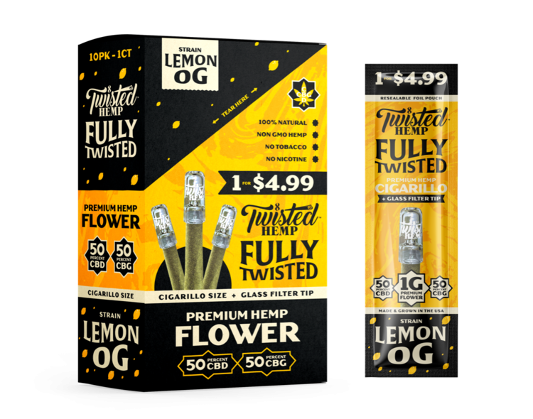 TWISTED Hemp Fully Twisted - Lemon OG 10ct