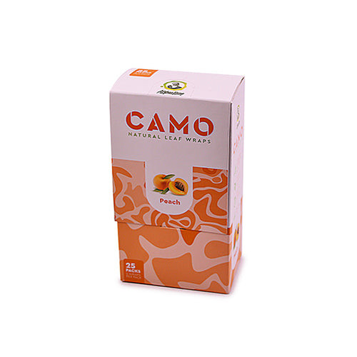 Camo Natural Wraps - Peach  25pk