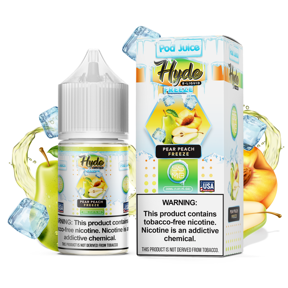 Hyde x Pod Juice Pear Peach Freeze TF 35mg Salt Nicotine 30ml