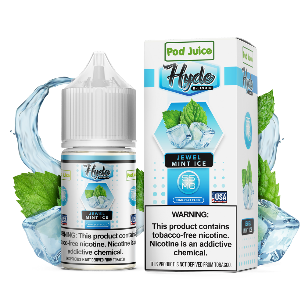 Hyde x Pod Juice Jewel Mint Ice TF 35mg Salt Nicotine 30ml