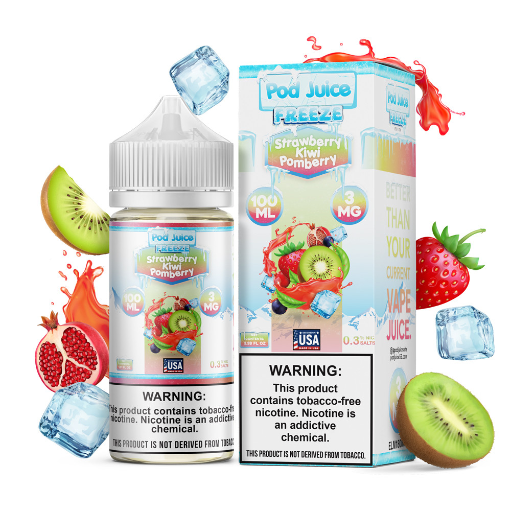 Pod Juice Strawberry Kiwi Pomberry Freeze 3mg (100ml)