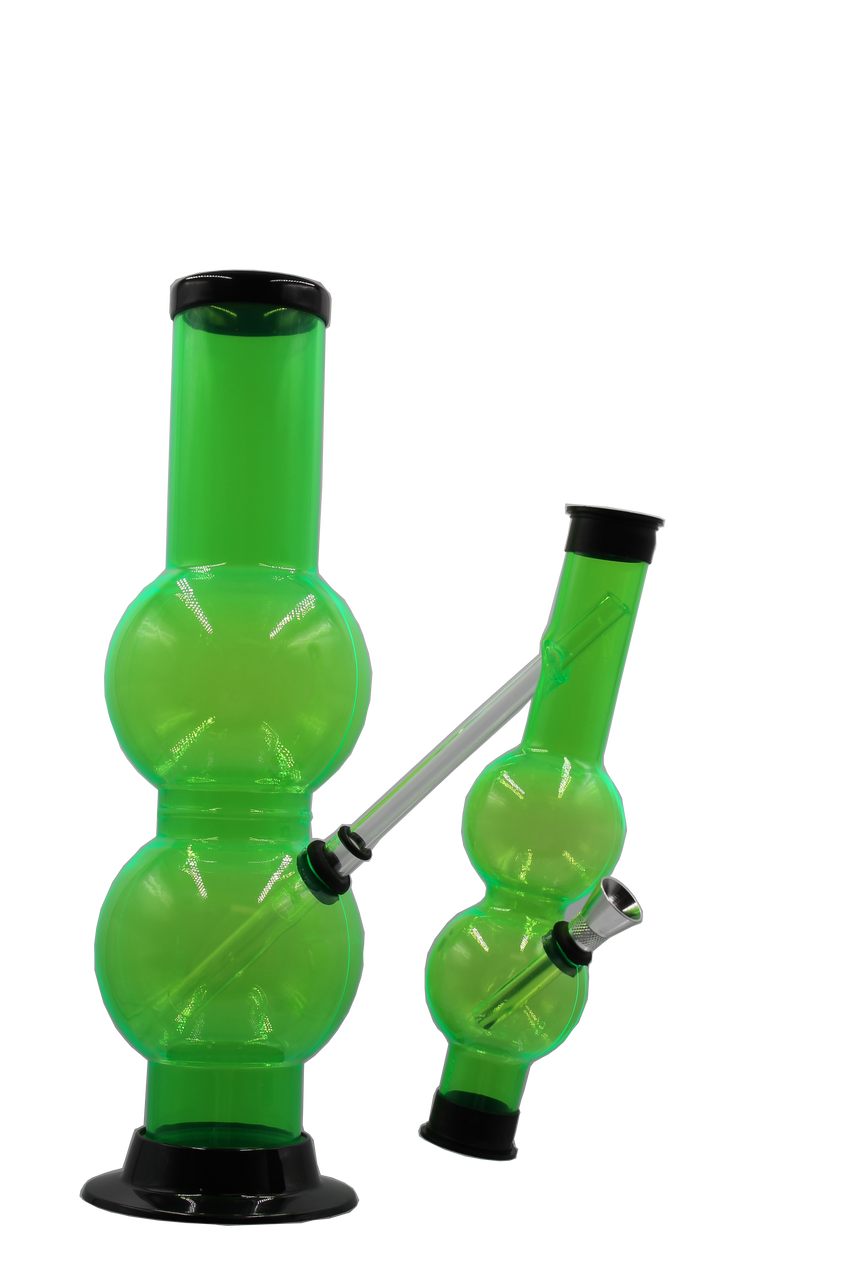 12" Acrylic Water Pipe W/ Ash Catcher