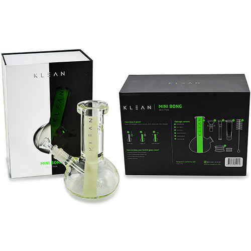 Klean 8" Clear 9mm Bowl shape water pipe.