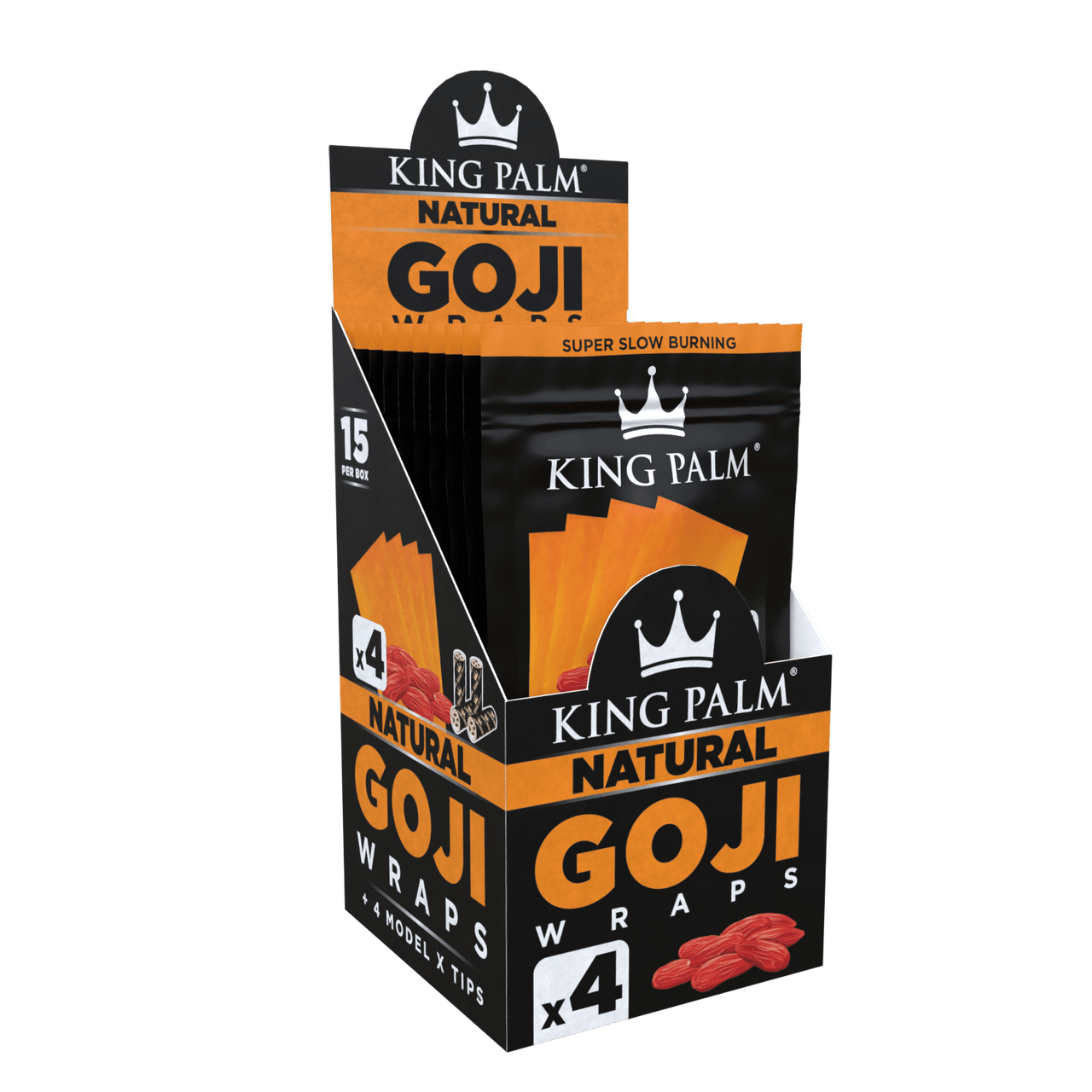 King Palm Goji Wraps 15ct- natural