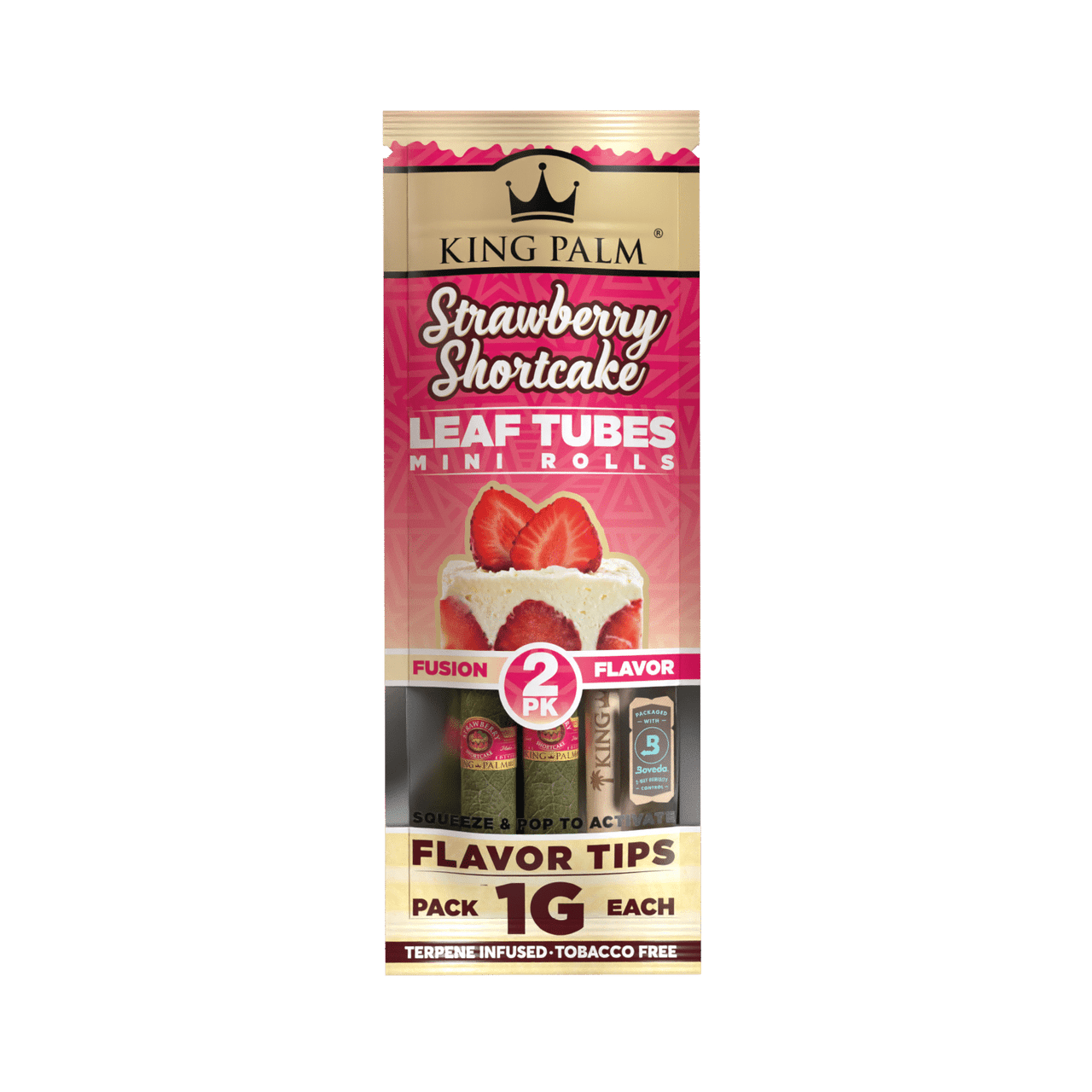 King Palm Cones - Strawberry Shortcake - Mini - 2pk - 20ct