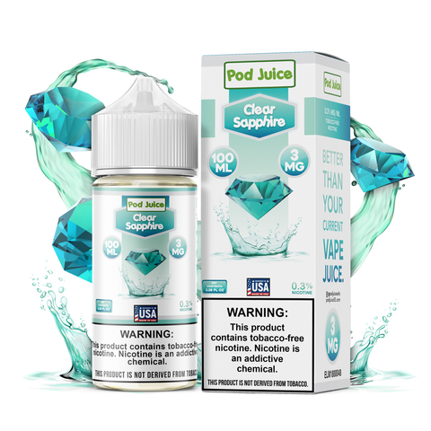 Pod Juice Clear Sapphire TF 55mg
