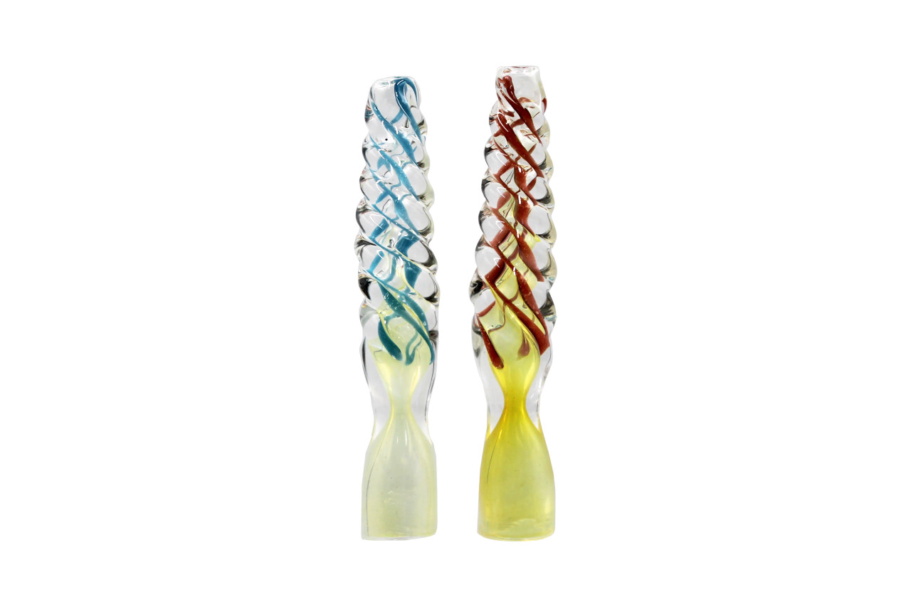3'' Silver Fumed Twist Chillum