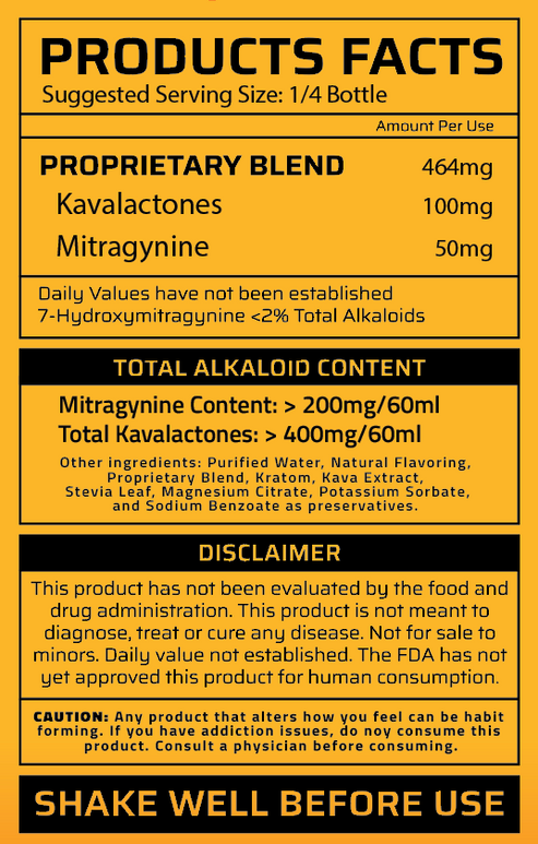 Rapture - Kava and Kratom Shot - Wild Kratom