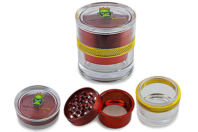 63mm 4 Part Clear Grinder - Space King