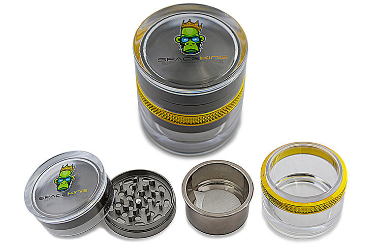 63mm 4 Part Clear Grinder - Space King