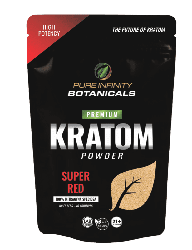 Pure Infinity Kratom Powder Super Red 2oz Bag