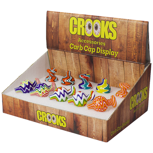 Crooks Accessories - Carb Cap Display 10pk