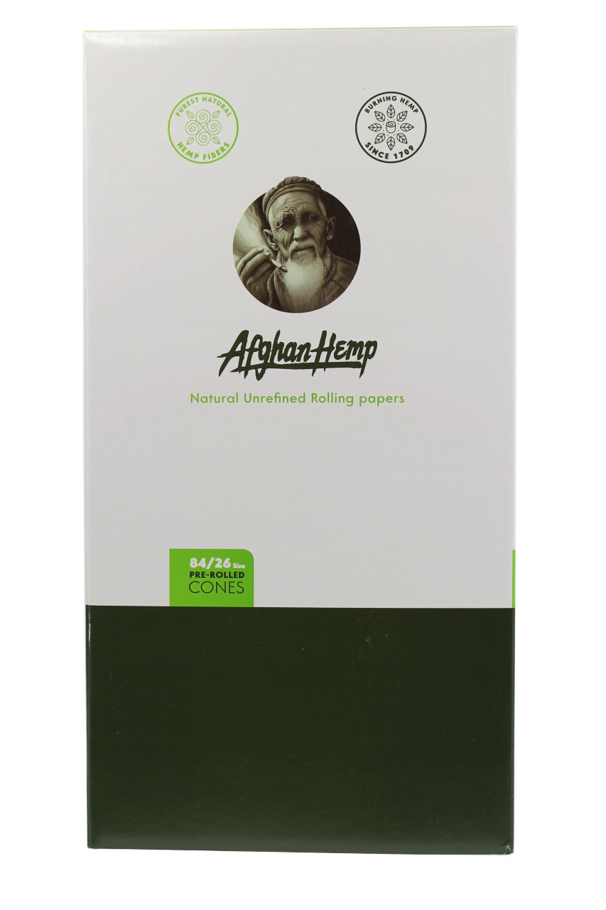 Afghan Hemp 1 1/4 Pre Rolled Cone 1400ct 84/26