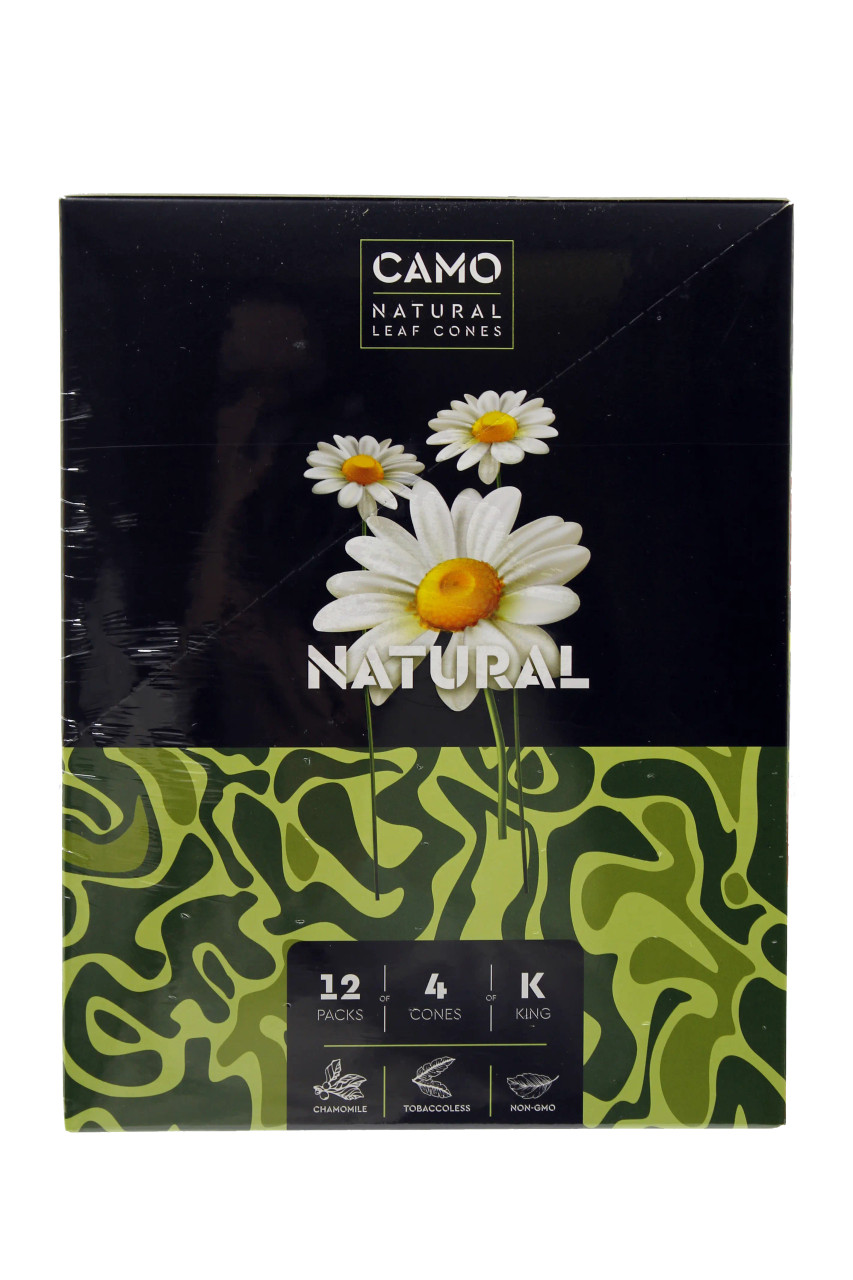 CAMO Natural Leaf Cones -Natural- 4/12pk