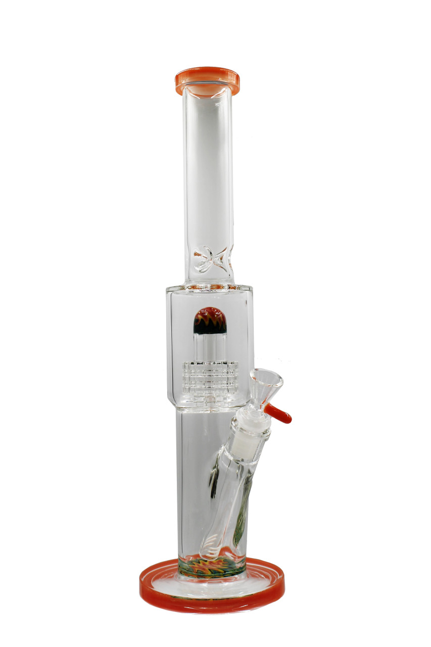 14" Crystal Glass Matrix Chamber w/ reversal work Water Pipe